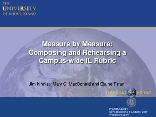 Measure by Measure: Composing and Rehearsing a Campus-wide IL Rubric