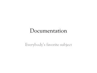 Documentation