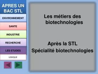 apres un bac stl
