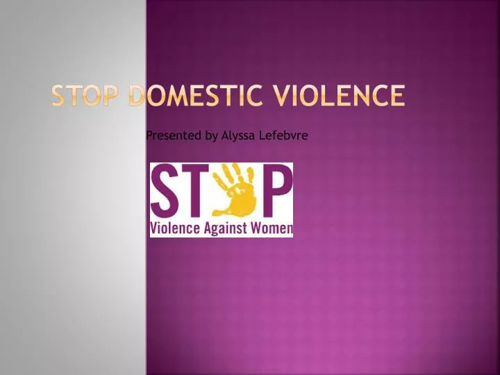 stop domestic violence