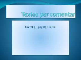 textos per comentar