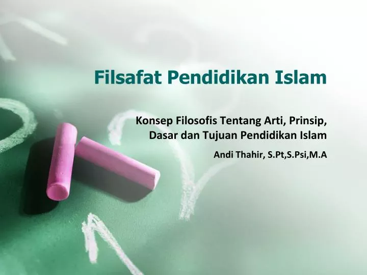 filsafat pendidikan islam