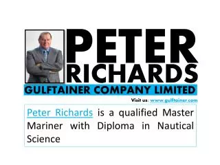 Peter Richards Gulftainer Company Limited