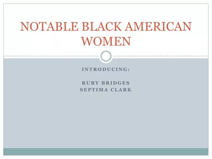 notable black american women