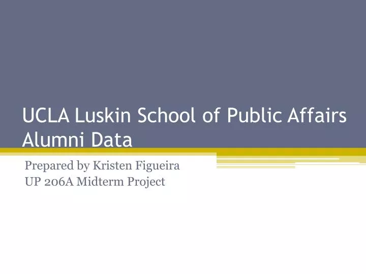 ucla luskin school of public affairs alumni data