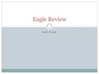 Eagle Review