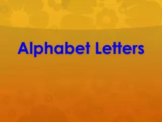 alphabet letters