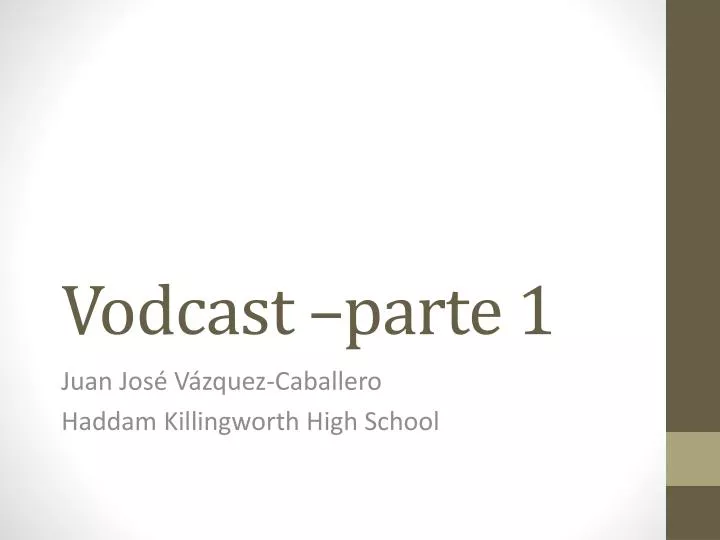 vodcast parte 1