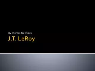 J.T. LeRoy