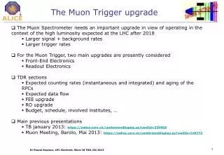 The Muon Trigger upgrade