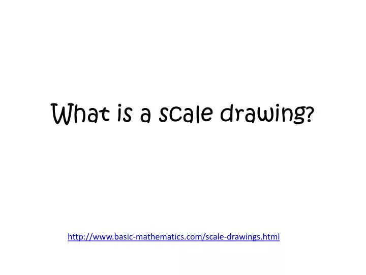 what is a scale drawing