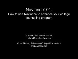 Naviance Basics