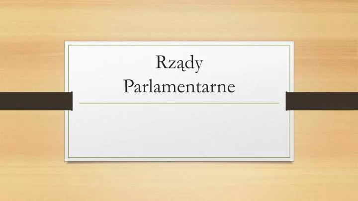 rz dy parlamentarne