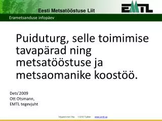 erametsanduse infop ev