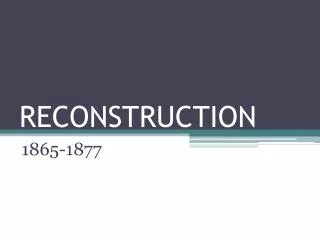 reconstruction