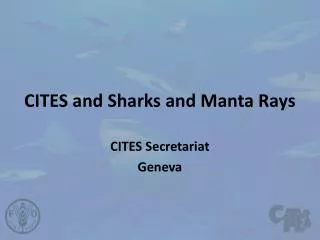 cites and sharks and manta rays