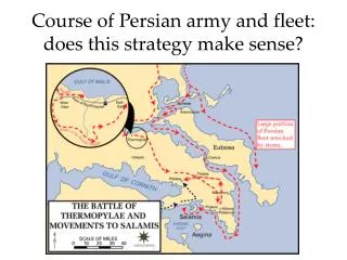 Course of Persian army and fleet: does this strategy make sense?