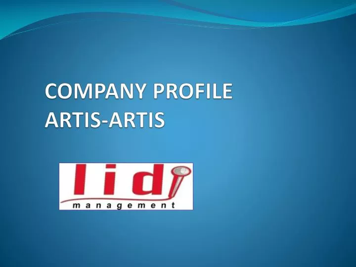 company profile artis artis