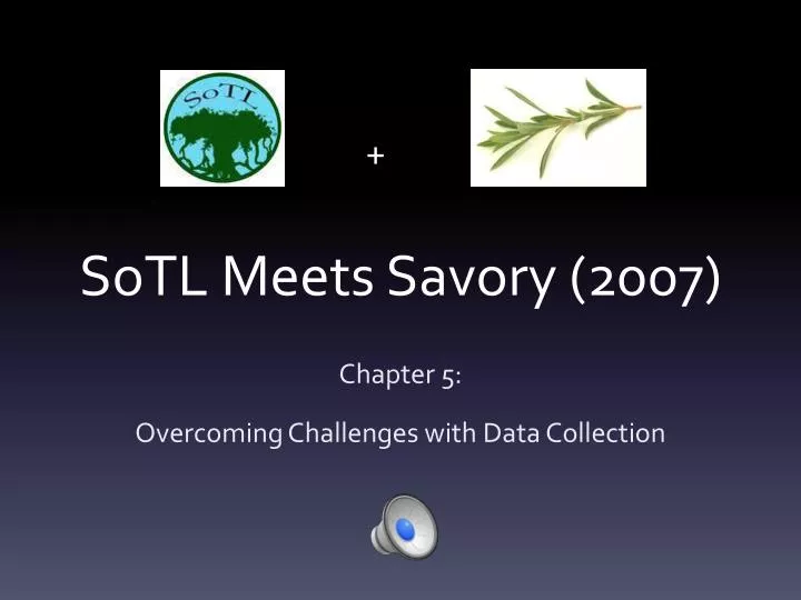 sotl meets savory 2007