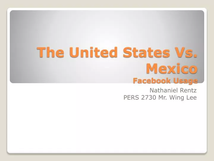 the united states vs mexico facebook usage