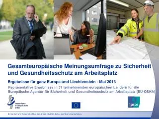 gesamteurop ische meinungsumfrage zu sicherheit und gesundheitsschutz am arbeitsplatz
