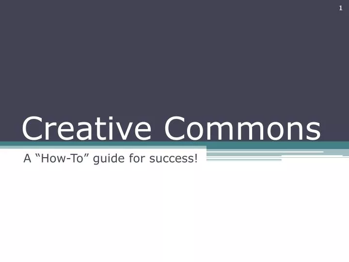 creative commons powerpoint presentation