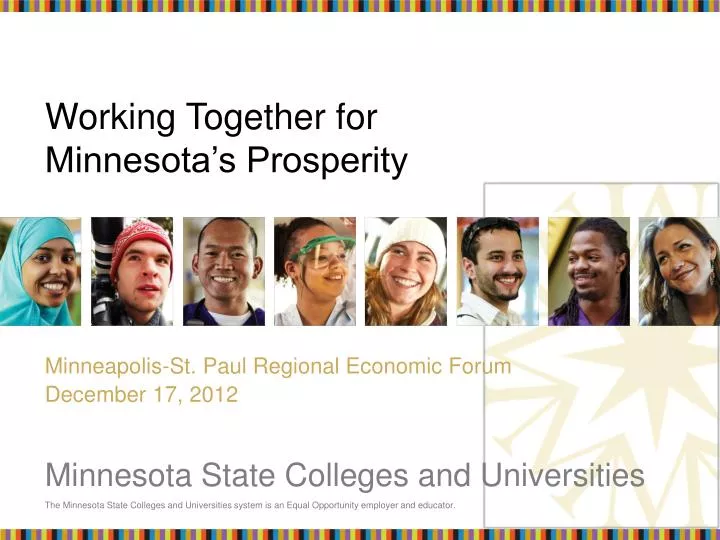 working together for minnesota s prosperity