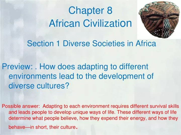 chapter 8 african civilizati on