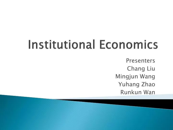 institutional economics
