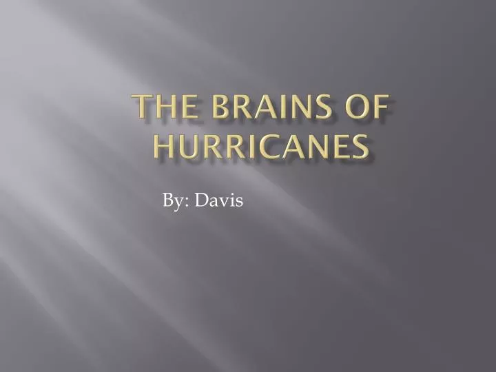 the brains of hurricanes