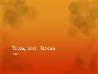 Texs , our texas
