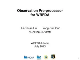 Observation Pre-processor for WRFDA