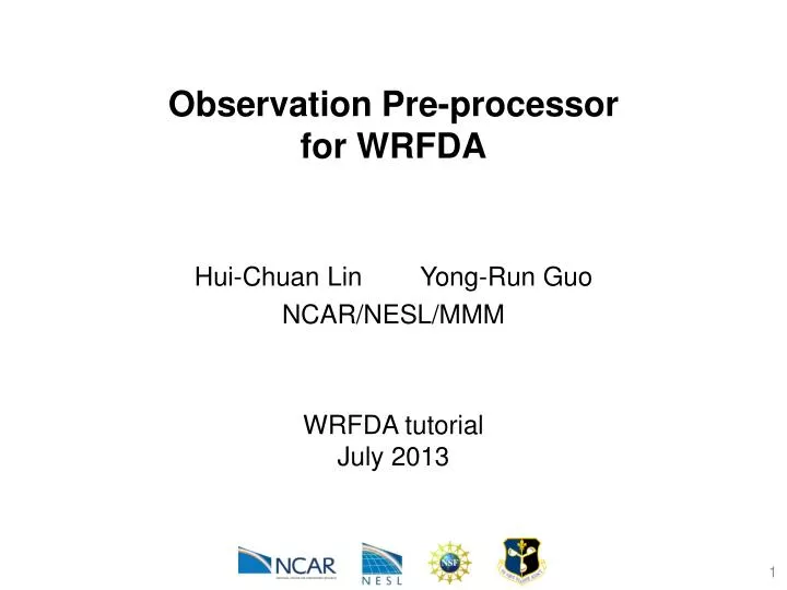 observation pre processor for wrfda