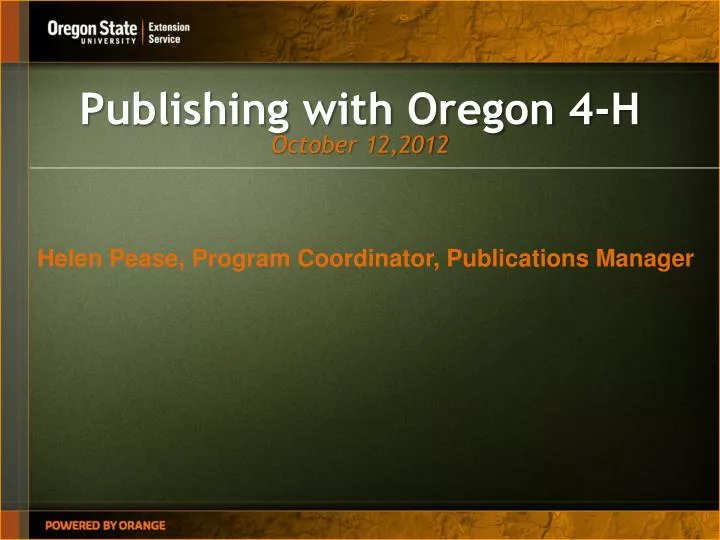 publishing with oregon 4 h