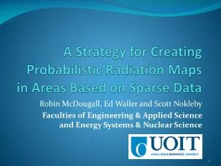 A Strategy for Creating Probabilistic Radiation Maps in Areas Based on Sparse Data