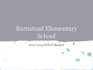 Barnstead Elementary School