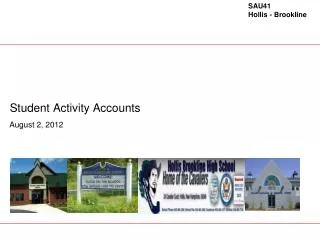 Student Activity Accounts