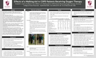 Effects of a Walking Aid in COPD Patients Receiving Oxygen Therapy