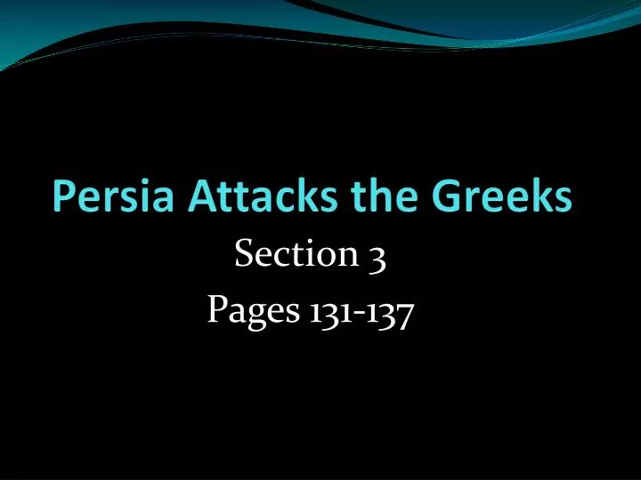 persia attacks the greeks