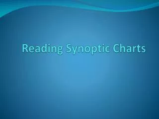 Reading Synoptic Charts