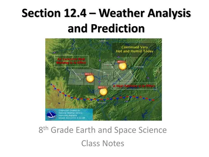 section 12 4 weather analysis and prediction