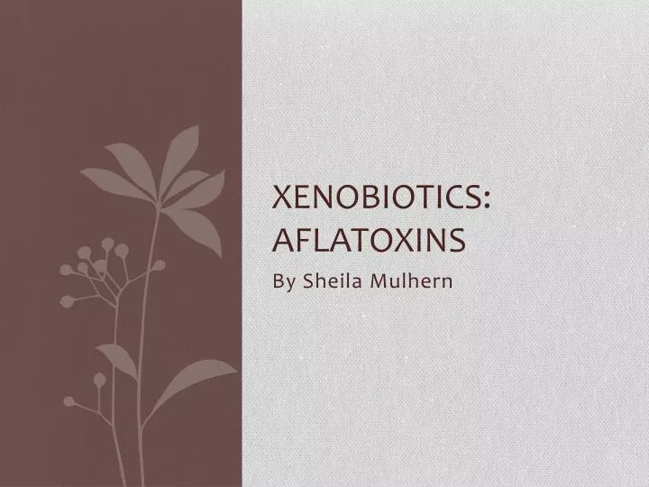xenobiotics aflatoxins