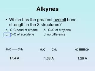 Alkynes