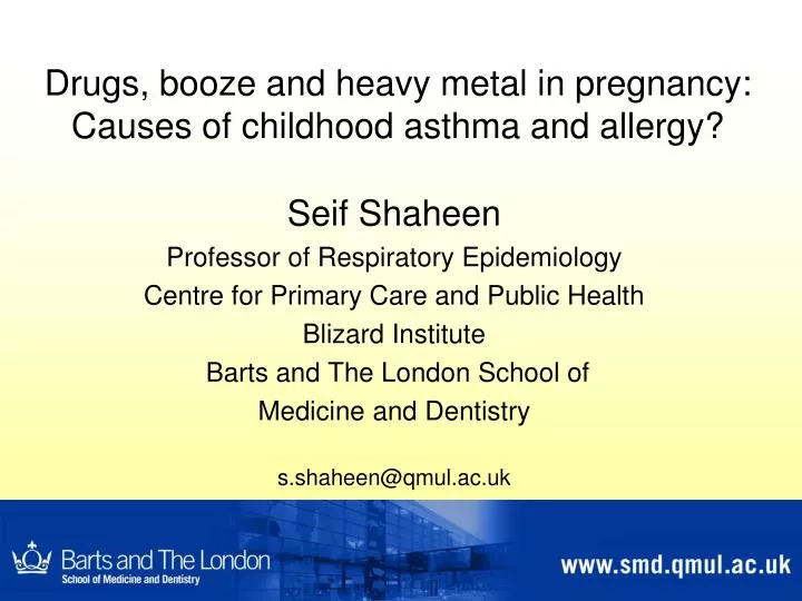 drugs booze and heavy metal in pregnancy causes of childhood asthma and allergy