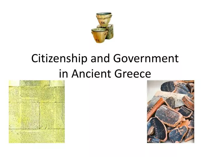 citizenship and government in ancient greece