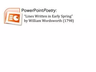 PowerPoint Poetry :