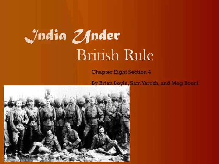 india under british rule