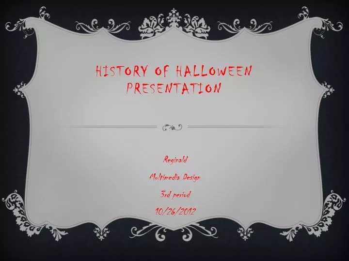history of halloween presentation