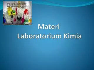 materi laboratorium kimia