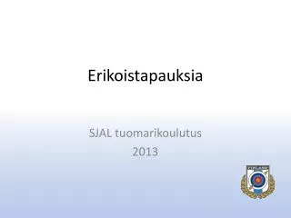 erikoistapauksia